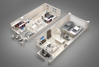 2 Bed/2 Bath 1048 floor plan